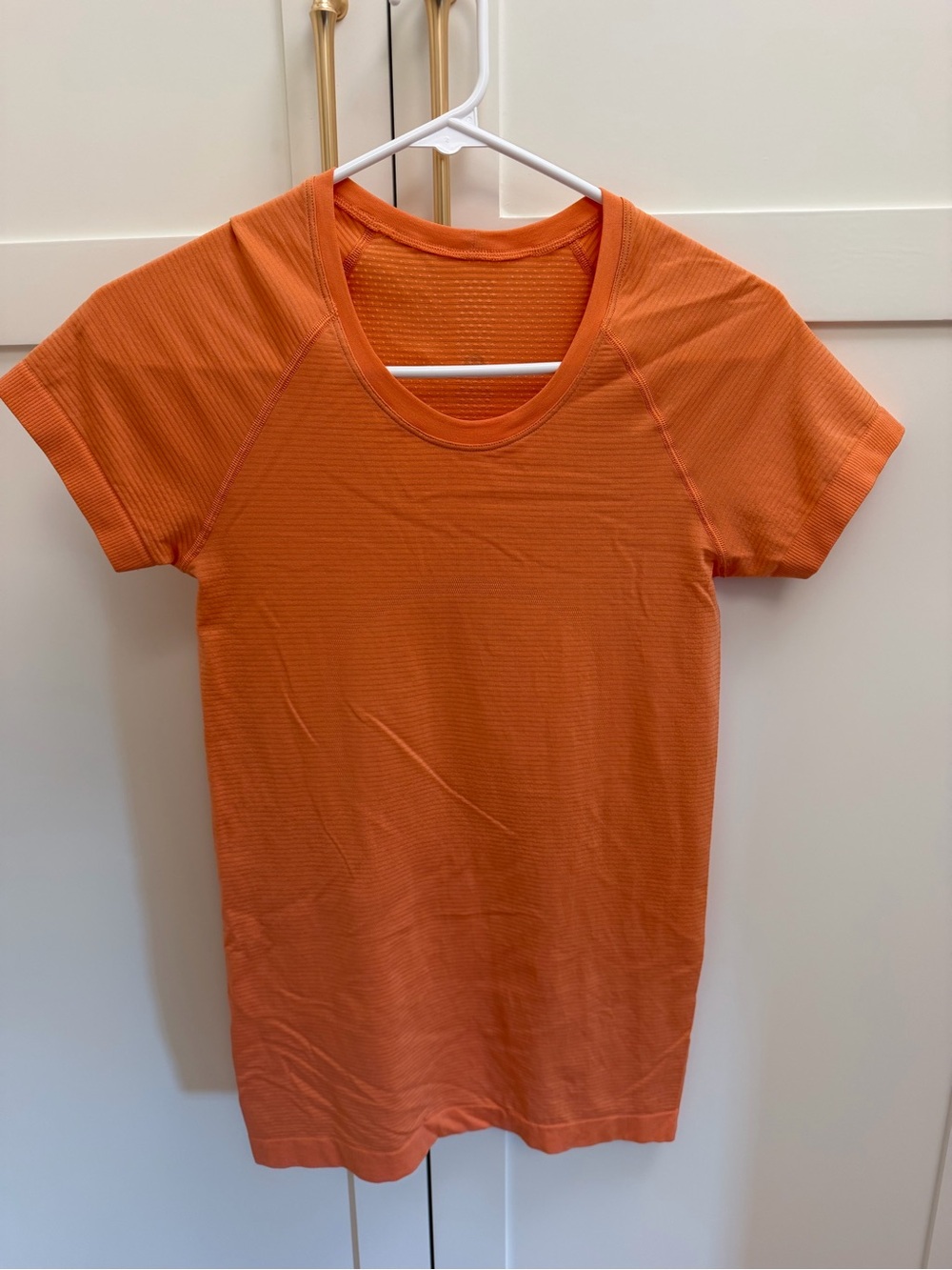 Women’s Short-Sleeve Crewneck Top - Orange